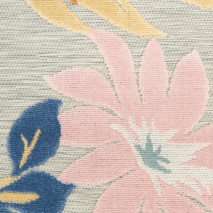 Nourison Home Suncoast Multicolor 9' x 12' Area Rug - Easy Clean, Non Shedding, Bed Room, Living Room, Dining Room, Kitchen (9' x 12')