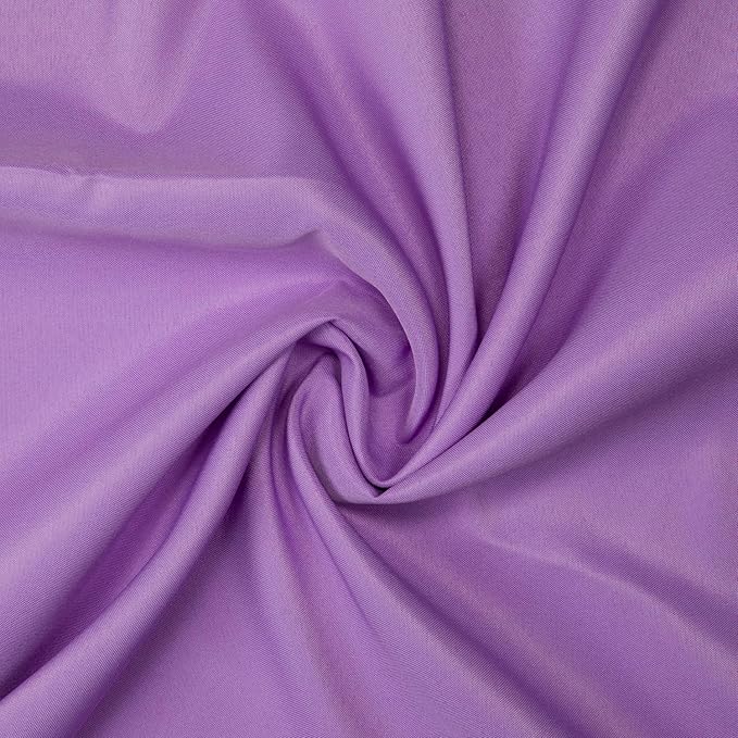 Gee Di Moda Round Tablecloth - 120 Inch Lavender Round Table Cloth for 60 to 96 Inch Round Tables - Heavy Duty Washable Fabric - for Buffet Table, Holiday Party, Dinner, Wedding & Baby Shower