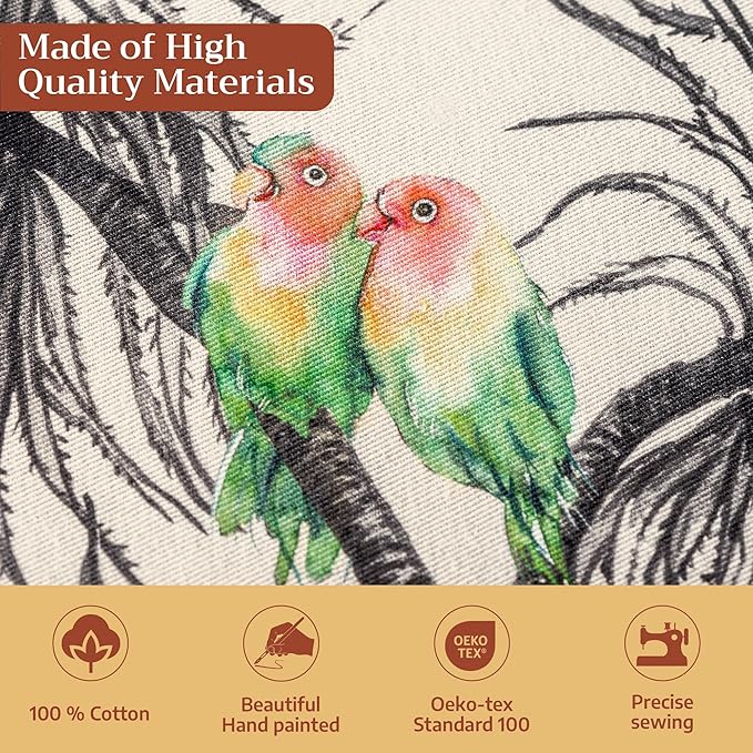 Maison d' Hermine Table Cloth Rectangle Table 100% Cotton 60 x 120 Inches Fall Tablecloth Reusable Everyday Use for Thanksgiving Christmas Decorations Dining Farmhouse Party (Amazonia)