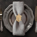 Decozen Set of 16 Gold Napkin Rings in Turtle Design Festive Table Decor Setting for Holiday Wedding, Birthday, Kitchen, Home Decor Housewarming Gift - Mothers Day Decorations