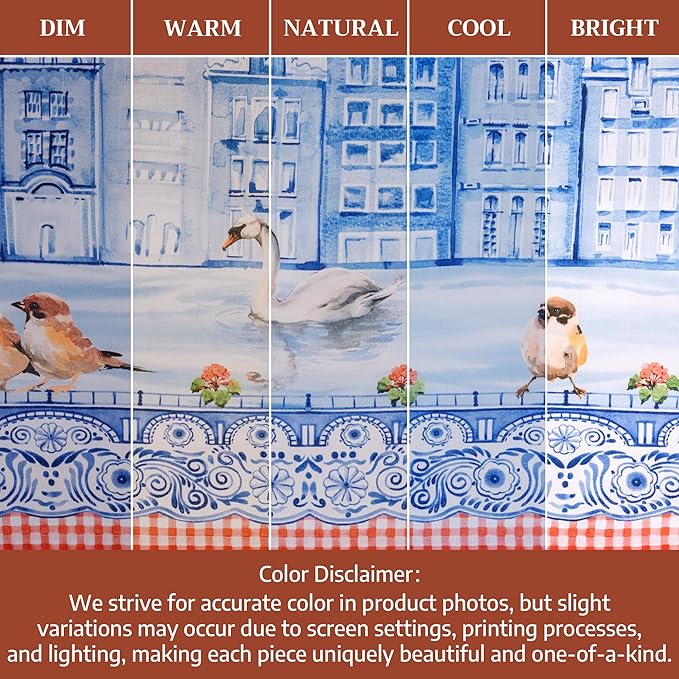 Maison d' Hermine Cloth Napkins Set of 4 100% Cotton Everyday Reusable Square Napkins Cloth Washable Dinner Wedding Restaurant Valentines Day Decorations Spring/Summer (Amsterdam Canals, 20" x 20")