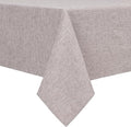 Hiasan Faux Linen Rectangle Tablecloth - Wrinkle and Stain Resistant Washable Table Cloth for Kitchen Dining Room Holiday Table Cover for Party Dinner, Stone, 90 x 132 Inch