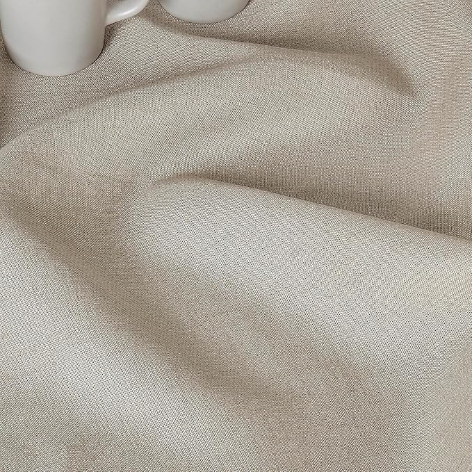 D'Moksha Homes Natural Linen Tablecloth 60 x 120 Inch - 100% Pure Linen Tablecloth for Rectangle Tables - Machine Washable Table Cloth for Valentines, Spring, Easter