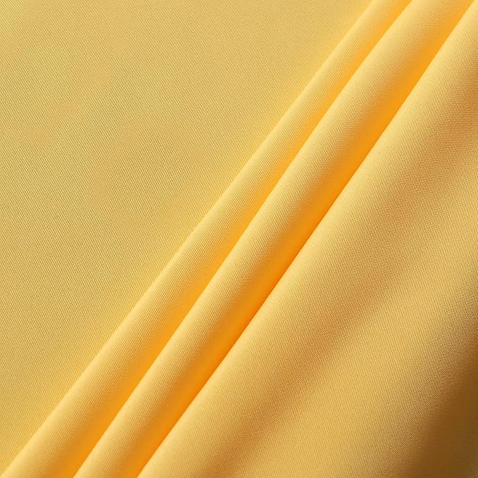 sancua Rectangle Tablecloth - 54 x 120 Inch - Stain and Wrinkle Resistant Washable Polyester Table Cloth, Decorative Fabric Table Cover for Dining Tables, Buffet Parties and Camping, Yellow